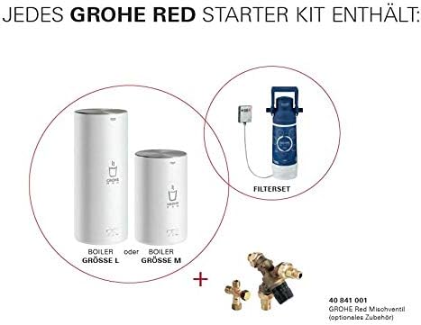 Grohe Red, Sicherungstechnik - Mischventil, Chrom, 40841001, keine Keine keine Mischventil für ColdF