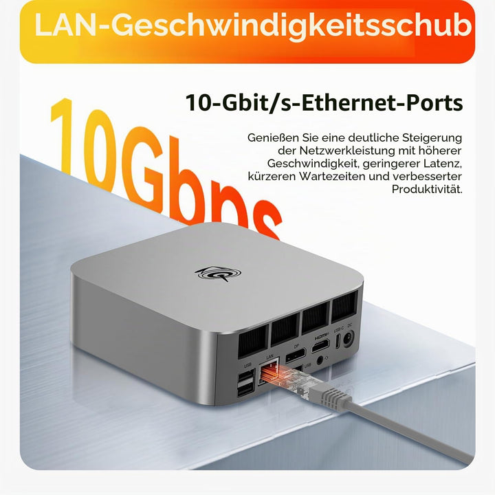 Beelink Mini PC SER9 MAX, AMD Ryzen AI 7 H 350 (8C/16T, bis zu 5.0GHz) 32GB DDR5 RAM 1TB PCIe4.0 SSD