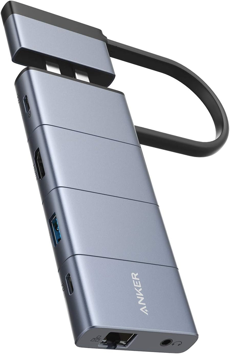 Anker PowerExpand 9-in-2 Hub Adapter für MacBook mit 85W Power Delivery, 4K@30Hz HDMI, Multifunktion