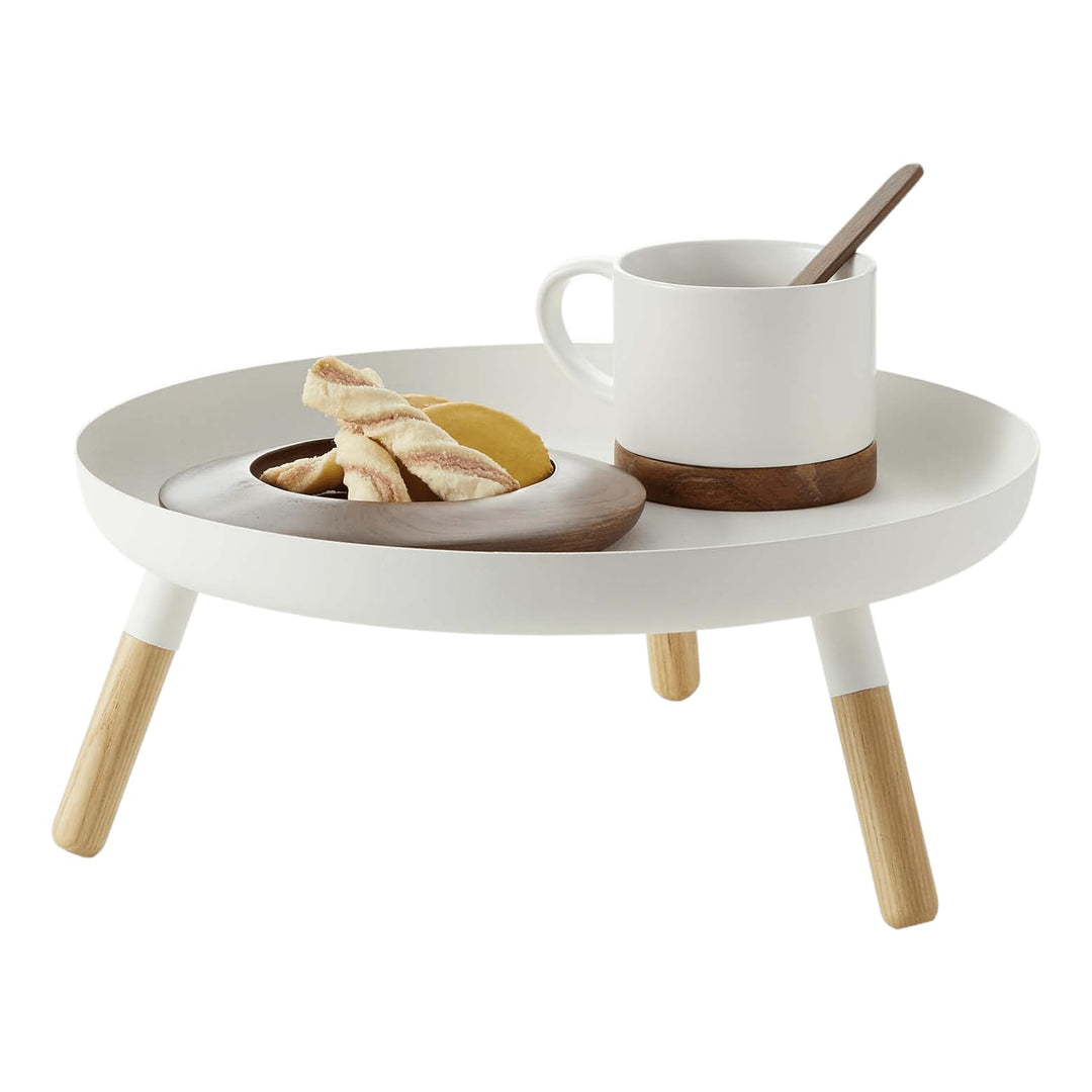 YAMAZAKI Plain Tabletttisch, Weiss, One Size, Weiss