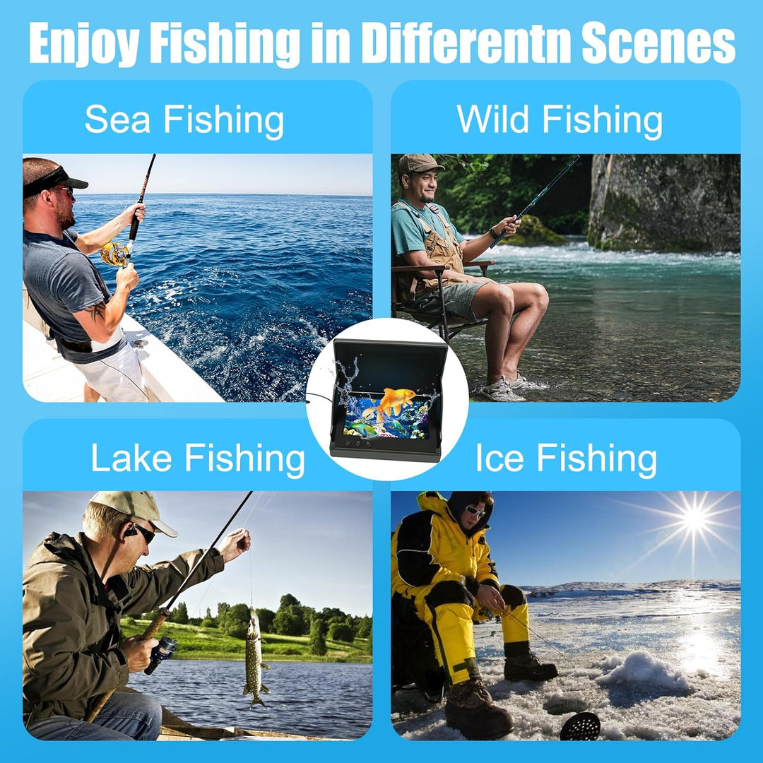 3T6B Fishfinder, Unterwasserkamera Angeln mit wasserdichtes Objektiv, Host IP65 wasserdicht, Weitwin