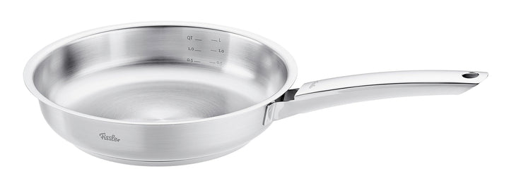 Fissler Pure Collection / Edelstahl-Pfanne (Ø 24 cm) unbeschichtete Stielpfanne, Innenskalierung, 10