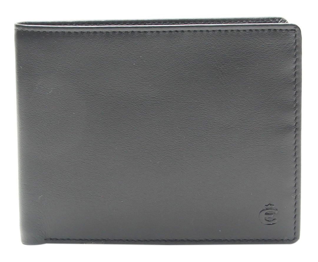 Esquire Slim - Geldbörse 8cc 12 cm RFID black Schwarz, Schwarz