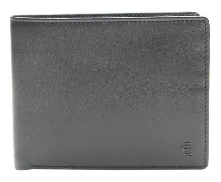 Esquire Slim - Geldbörse 8cc 12 cm RFID black Schwarz, Schwarz