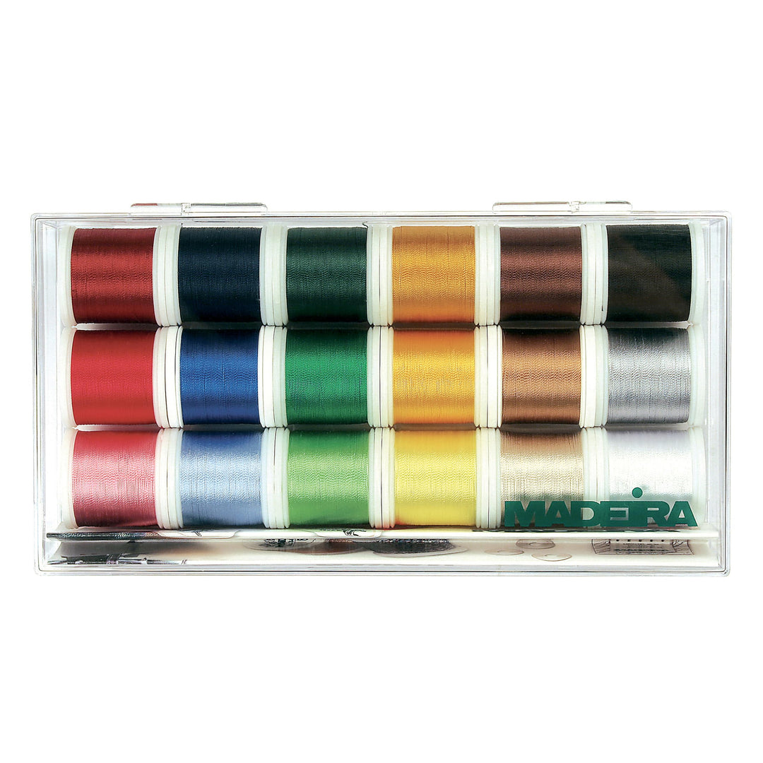 Madeira 25143 Tacony Rayon Gewinde sampler-18 Spulen, 18 Spools, One Size