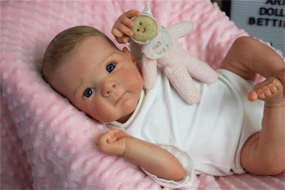 Zero pam Reborn Puppe Lebensecht Baby Puppen Wie Echt Realistisch Baby Puppe Echte Babypuppe (Betty)