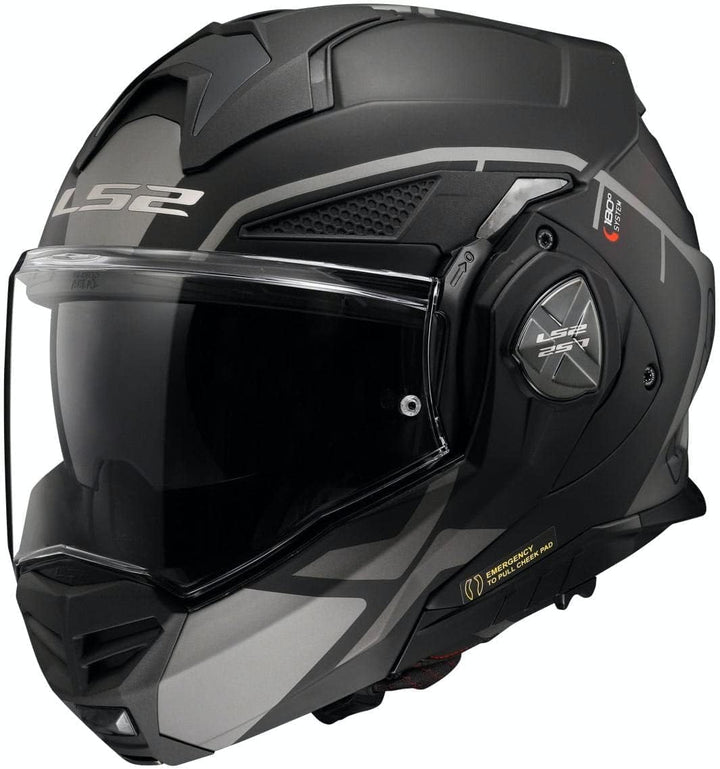 LS2, Klapphelm Motorrad ADVANT X METRYK Matt Titanium, XS, XS