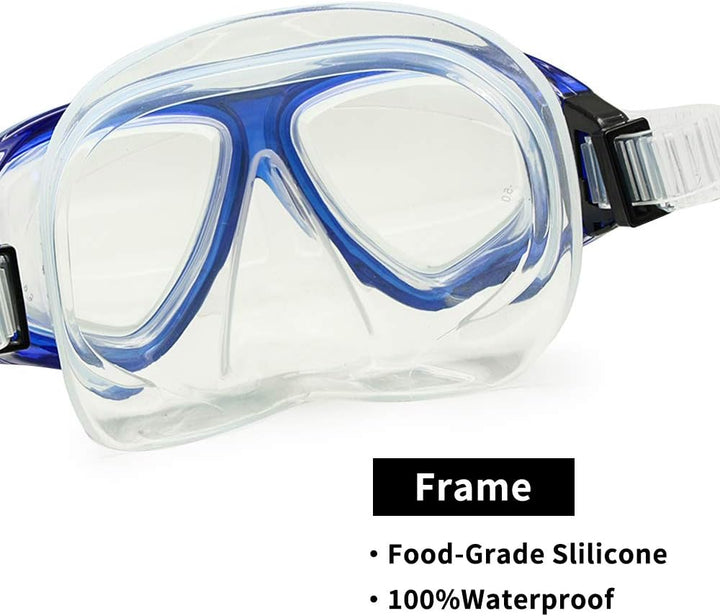 EnzoDate optische Tauchen Gear Kit Myopie Schnorchel Set, unterschiedlichen Stärke für jedes Auge ku