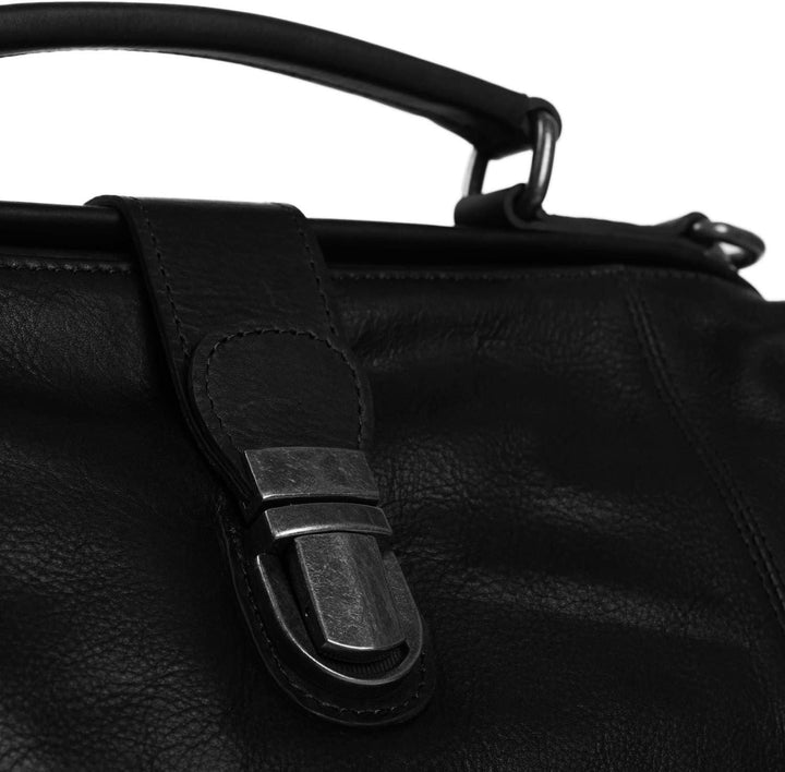 The Chesterfield Brand Shaun - Umhängetasche Leder 32 cm Schwarz, Schwarz