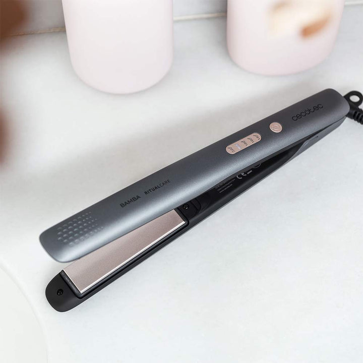 Cecotec Stijltang Bamba RitualCare 890 Titanium. Titanplatten, Temperatureinstellung 140-200 ºC, aut