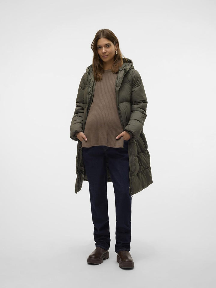 MAMALICIOUS Female Jacke Kapuze Elastische Bündchen Mantel Kambaba XL, Kambaba XL