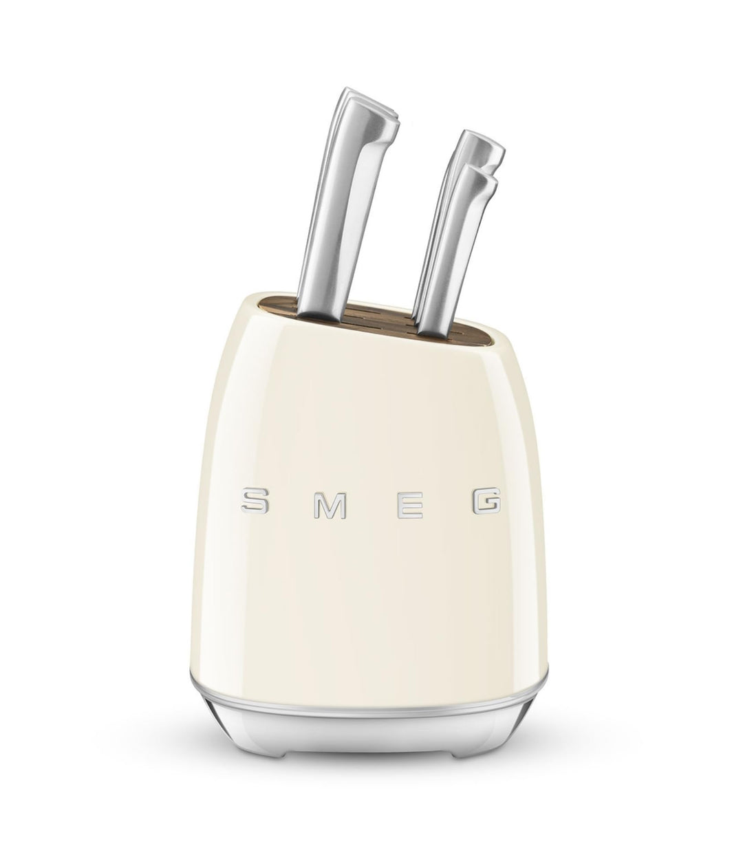 SMEG - Bloco de Facas Anni 50 Creme KBSF02CR