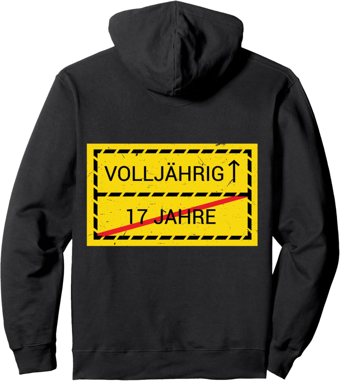 Volljährigkeit 18. Geburtstag Junge Mädchen Pullover Hoodie