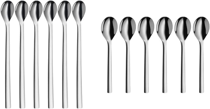 WMF Nuova Longdrinklöffel 6-teilig Lange Löffel 22 cm, Latte Macchiato Löffel, Joghurt, Cocktail & N