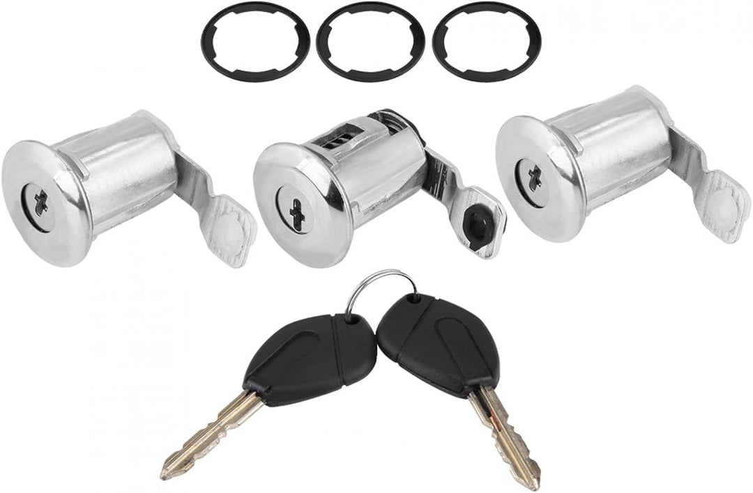 252522 Autotürschloss Barrel Set mit Schlüssel Ersatz für Peugeot Partner Citroen Berlingo Xsara(#1)
