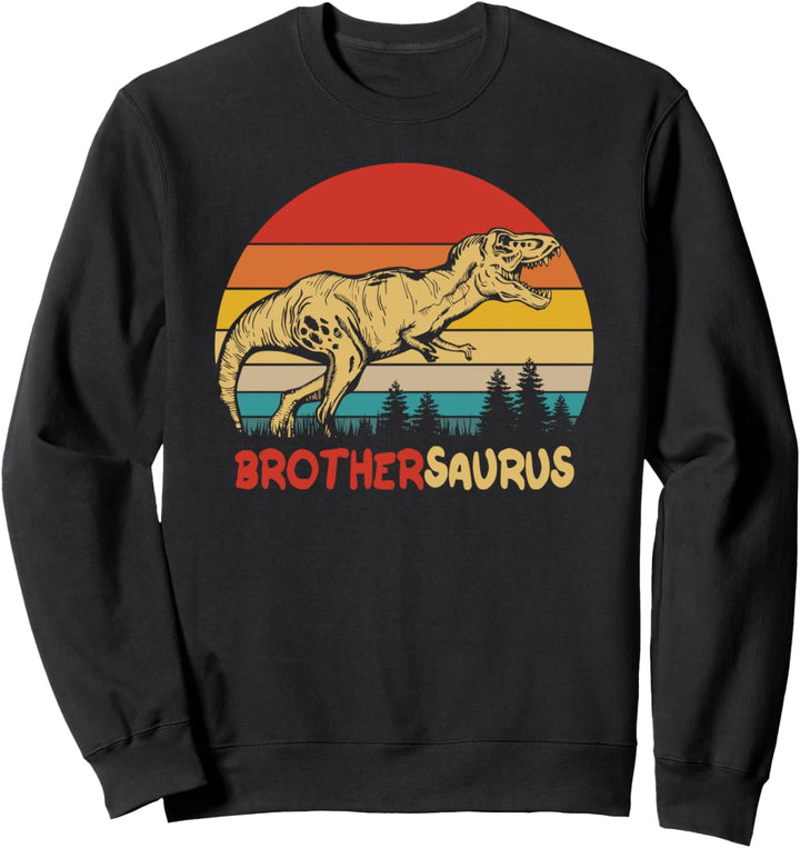 Funny Brother Dinosaur Gift - Vintage Brothersaurus Sweatshirt