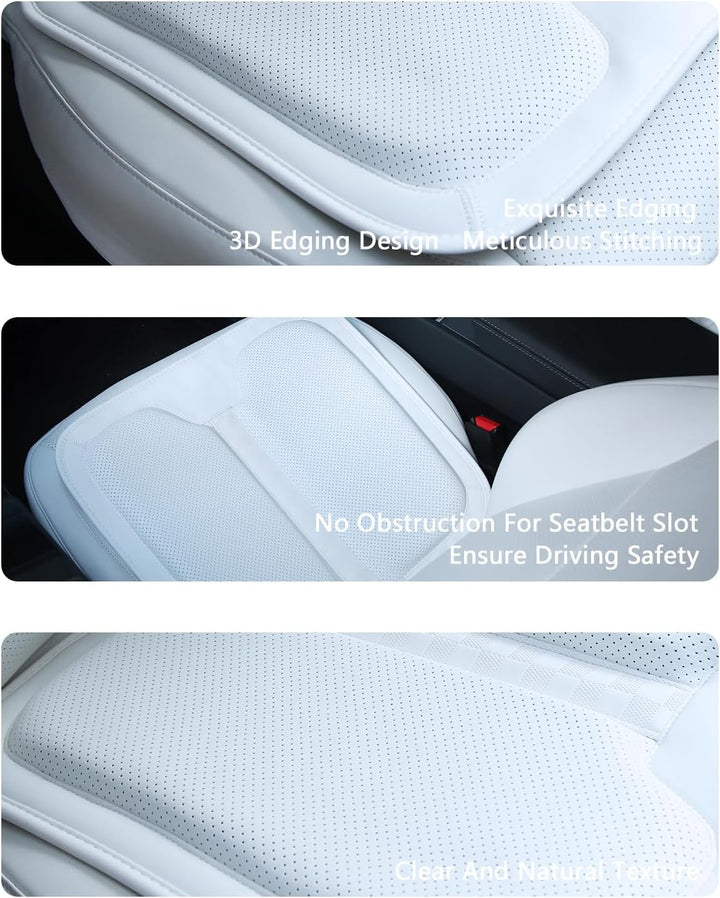 TOPABYTE Autositzkissen für Tesla Model Y/3/S/X/Highland Cybertruck Premium-Speicherschaum Fahrer Si