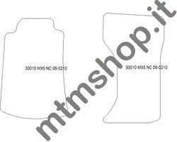 MDM fussmatten für Mazda MX-5 (NC) ab 11.2005-2010 Passform wie Original aus Velours, Automatten mit