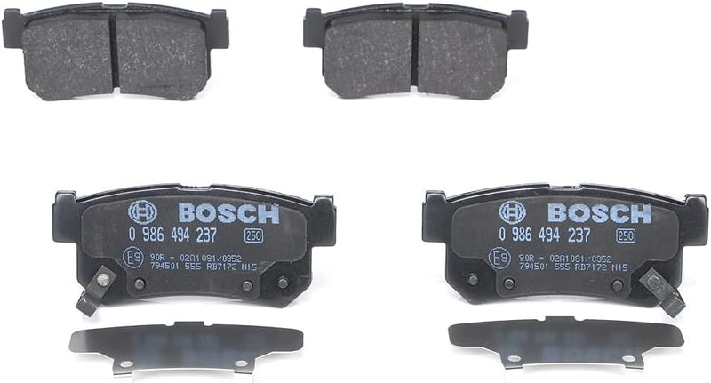 Bosch BP1172 Bremsbeläge - Hinterachse - ECE-R90 Zertifizierung - vier Bremsbeläge pro Set