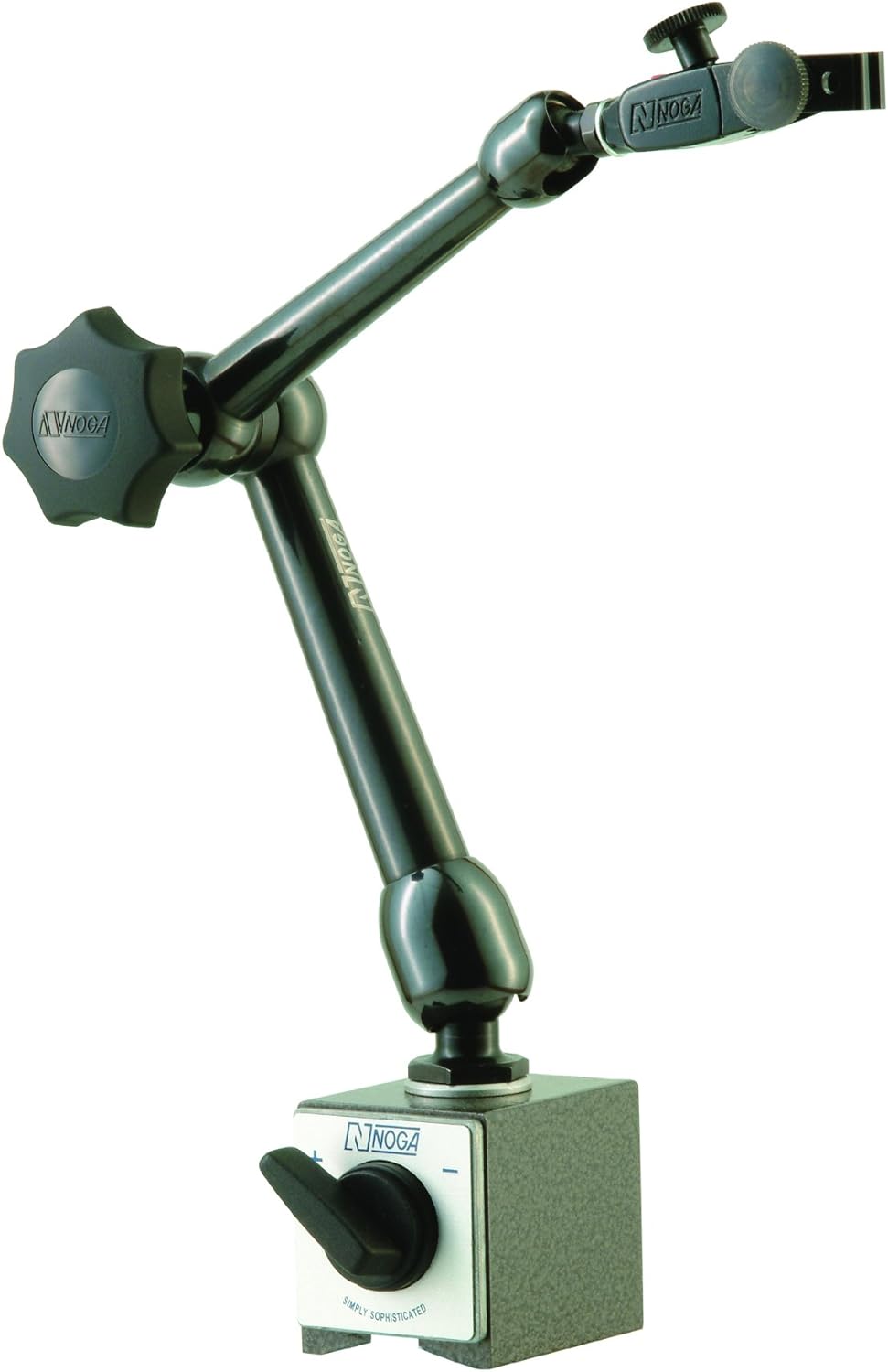 NOGA Dial Gage Holder Magnetic Base - Model: MG61003 AUTO POWER: On/off mag.base HOLDING POWER: 176