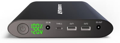 Litionite Tanker 90W / 50.000mAh Aluminium Powerbank Externer Batterie Akku mit LED-Anzeige - 2X USB