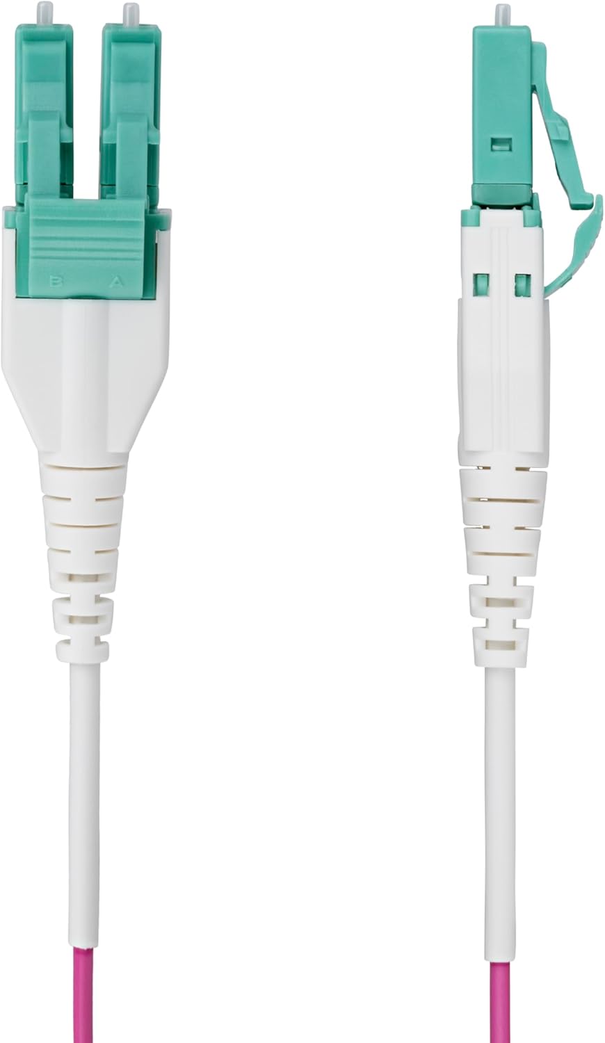 StarTech.com 50m LC-LC(UPC) OM4 Multimode Glasfaserkabel, Erika Violett, 50/125, 40G/100G, Uniboot L