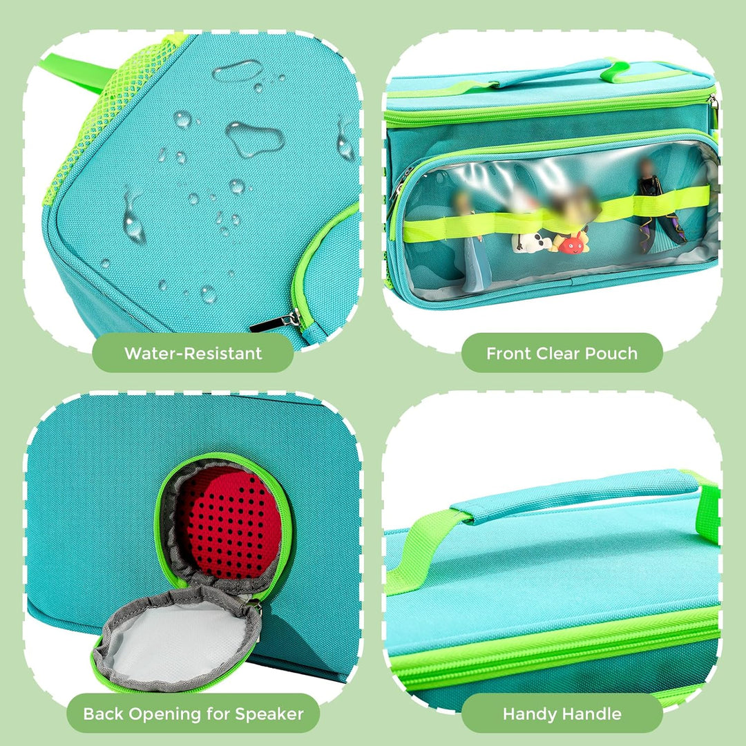 Hautton Tragetasche für Toniebox &amp; Tigerbox，Aufbewahrungtasche für Musikbox, Tonies Figuren, Kopfhör