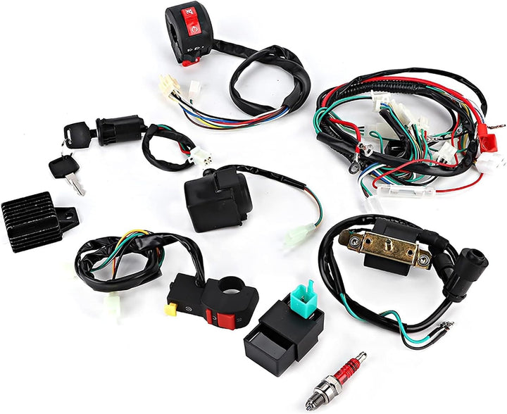 Kabelbaum Magnetspulengleichrichter CDI-Kit Passend für 50cc 70cc 110cc 125cc ATV Quad Bike quad 125