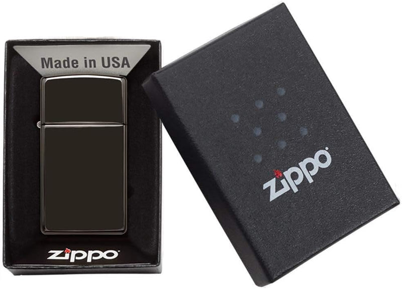 Zippo Feuerzeug Slim Ebony, 041689281236, Slim Ebony