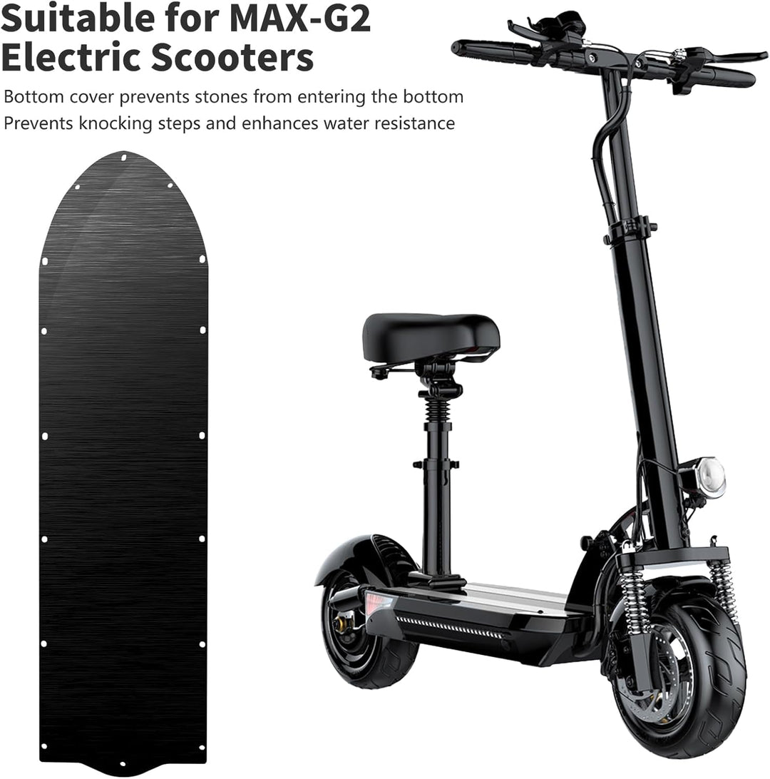 Scooter Bottom Plate, kompatibel mit Ninebot Max G2 G65, Untere Batterieabdeckung aus rostfreiem Sta