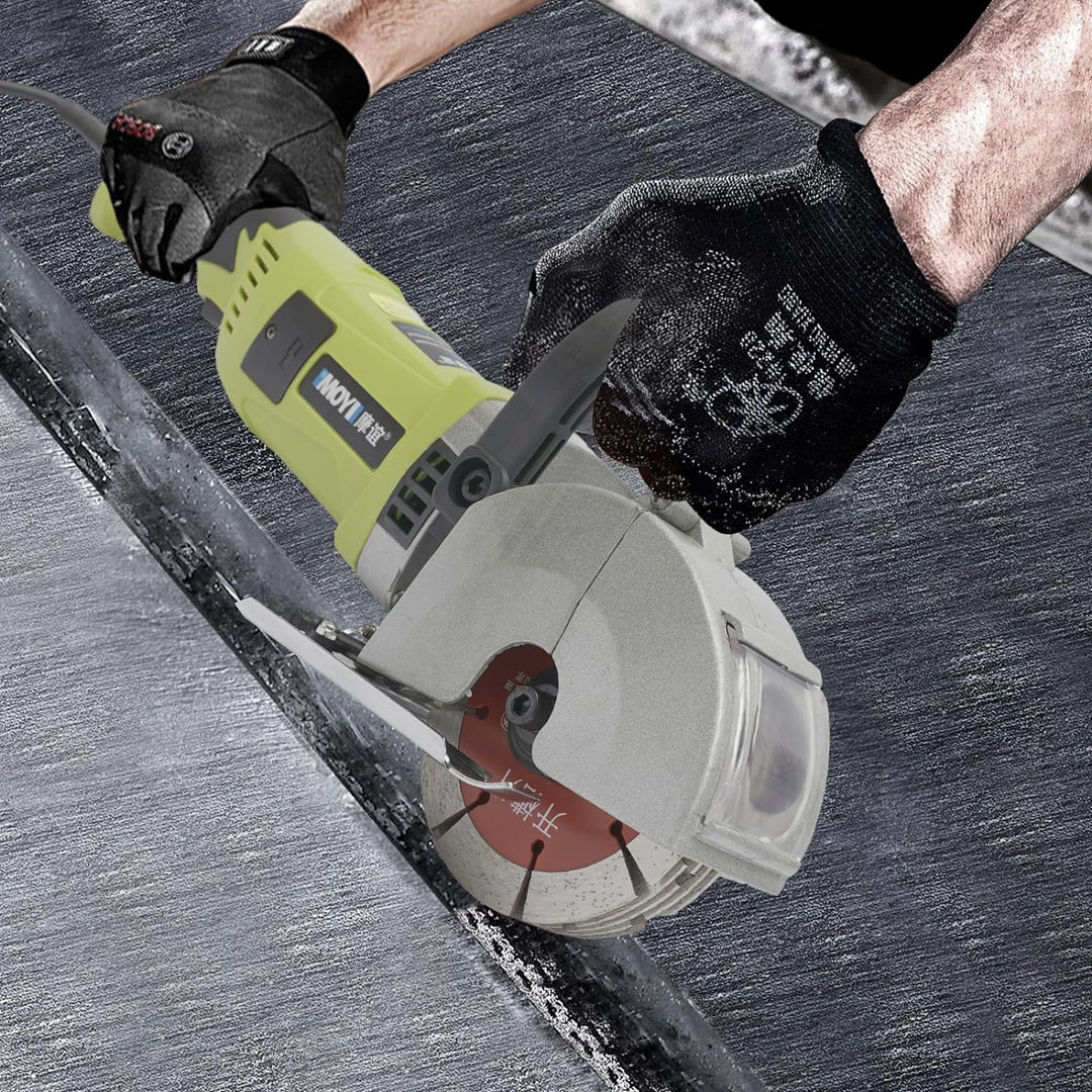 Mauernutfräse Schlitzfräse 4000W, Mauerfräse bis 38 mm mit 5x Trennscheibe Ø 121 mm für Ziegel Beton