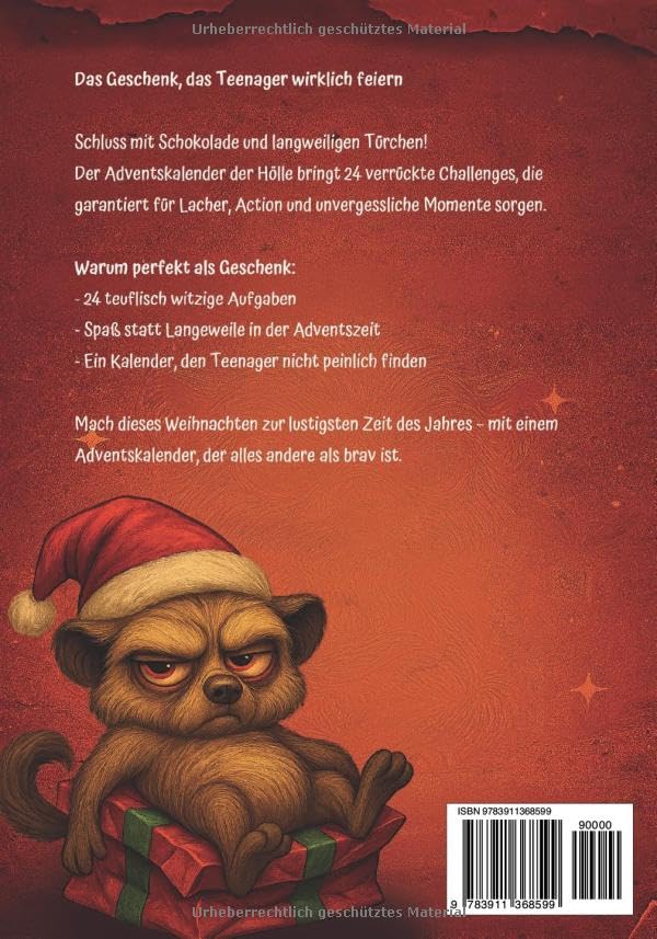 Adventskalender der Hölle - Nur für mutige Teenager: 24 teuflische Challenges für die verrückteste W