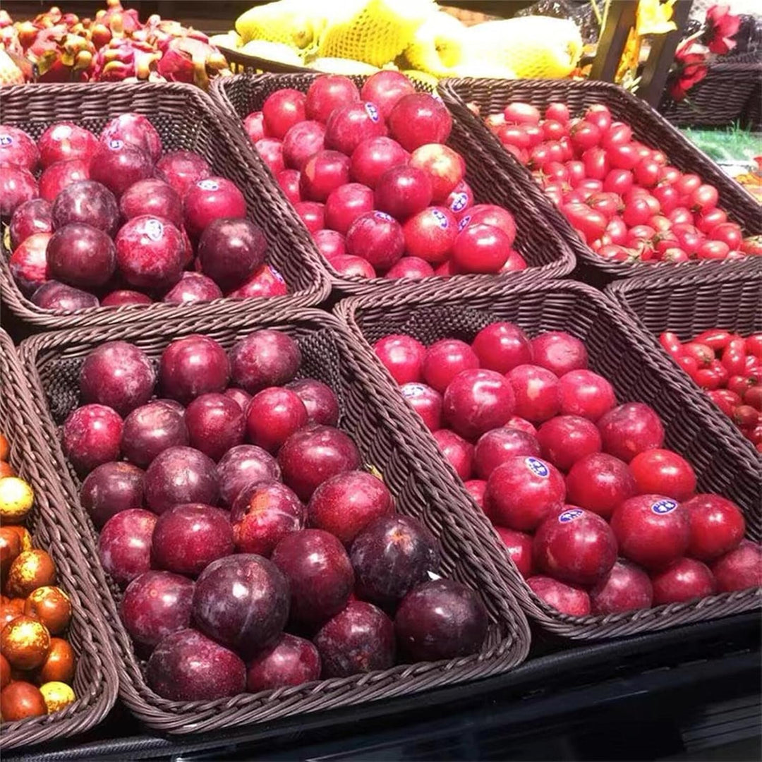 2 Packungen 15,7 Zoll Brotkörbe zum Servieren,Rechteckige Körbe zur Aufbewahrung,Weidenkörbe (Gross