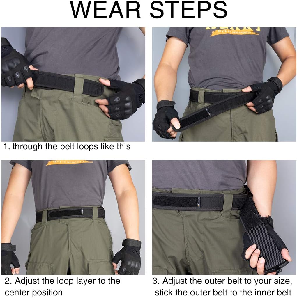 IDOGEAR 2 Zoll Taktischer Gürtel Combat Schnellverschlussschnalle Rigger Gürtel im Militärstil Molle