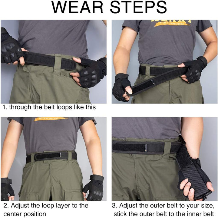 IDOGEAR 2 Zoll Taktischer Gürtel Combat Schnellverschlussschnalle Rigger Gürtel im Militärstil Molle
