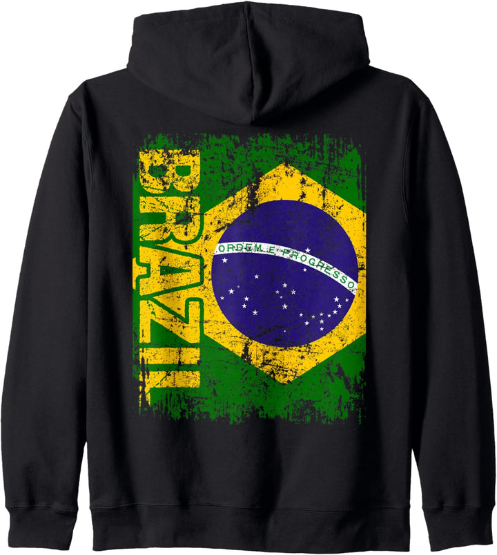 BRASILIEN Flagge | Damen Herren Kinder BRASILIEN BRAZIL Kapuzenjacke