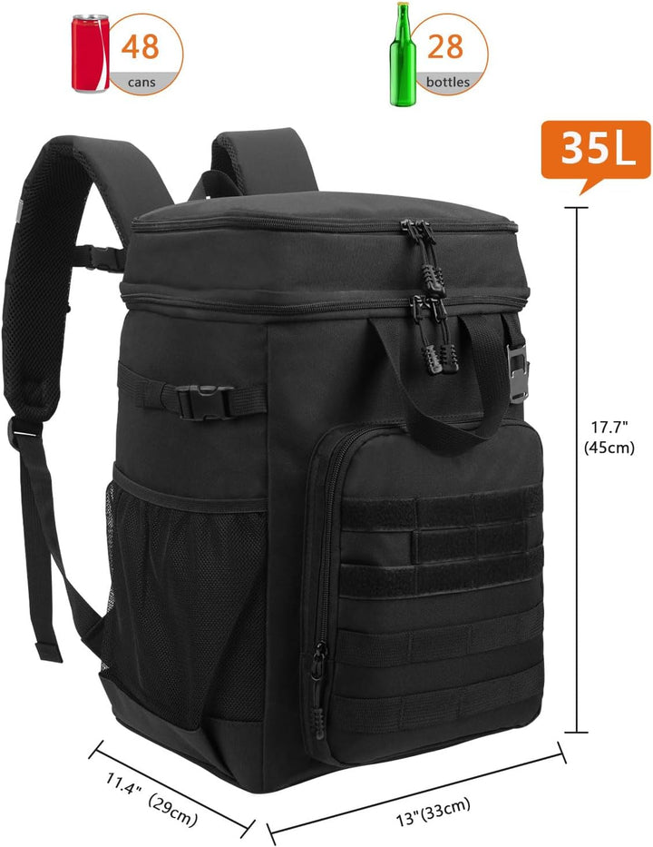 Hp hope Kühlrucksack 43L Isolierte Kühltasche Picknicktasche Warmhaltebox Kühlbox Kühlrucksack Gross