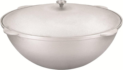 Kazan Asien Topf Tatarskij mit Deckel Kasan WOK 15 L Aluguss