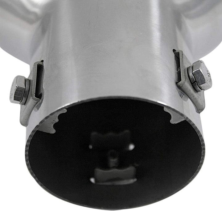 Auspuffblende, Endrohr für Auto, Endrohr / Endrohr / Endschalldämpfer, Edelstahl, Ø 56 mm, Chrom, un