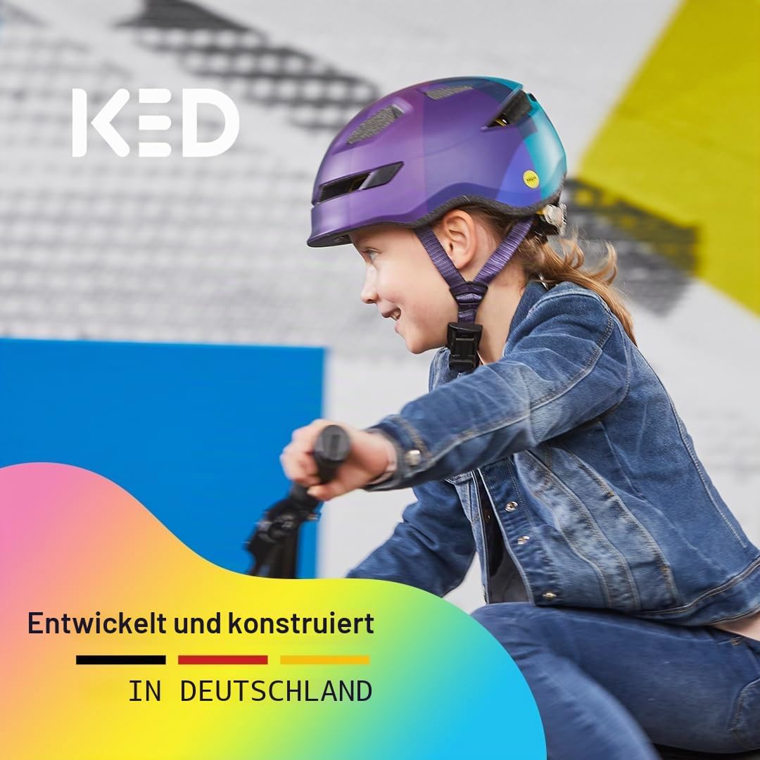 KED Pop MIPS Kinder Fahrrad Helm blau 2023 S | 48-52cm, S | 48-52cm