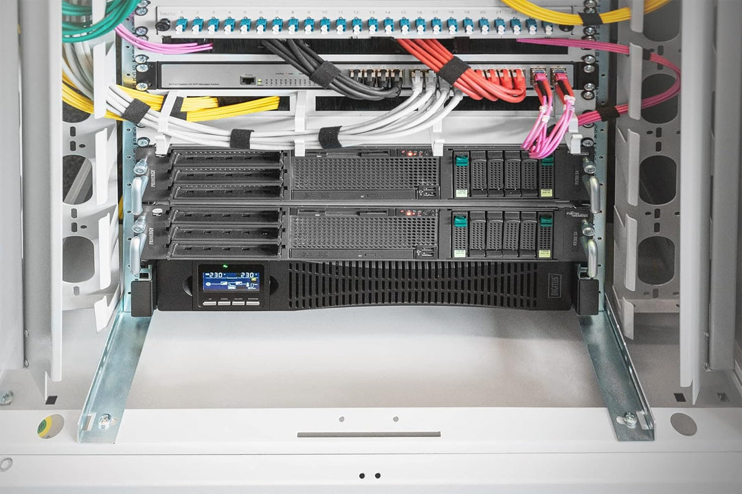 DIGITUS OnLine USV-System - 1,5 kVA / 1,5 kW - 19-Zoll 2HE Montage - Echte Doppelwandler-Technologie