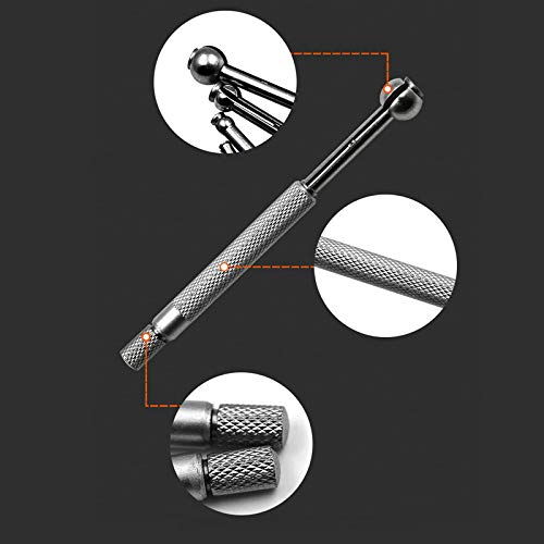 4pcs Teleskop-Bohrungsmessgerät Set, 3-13mm einstellbar Kleines Loch Vollkugel-Bohrungsmessgerät Kit