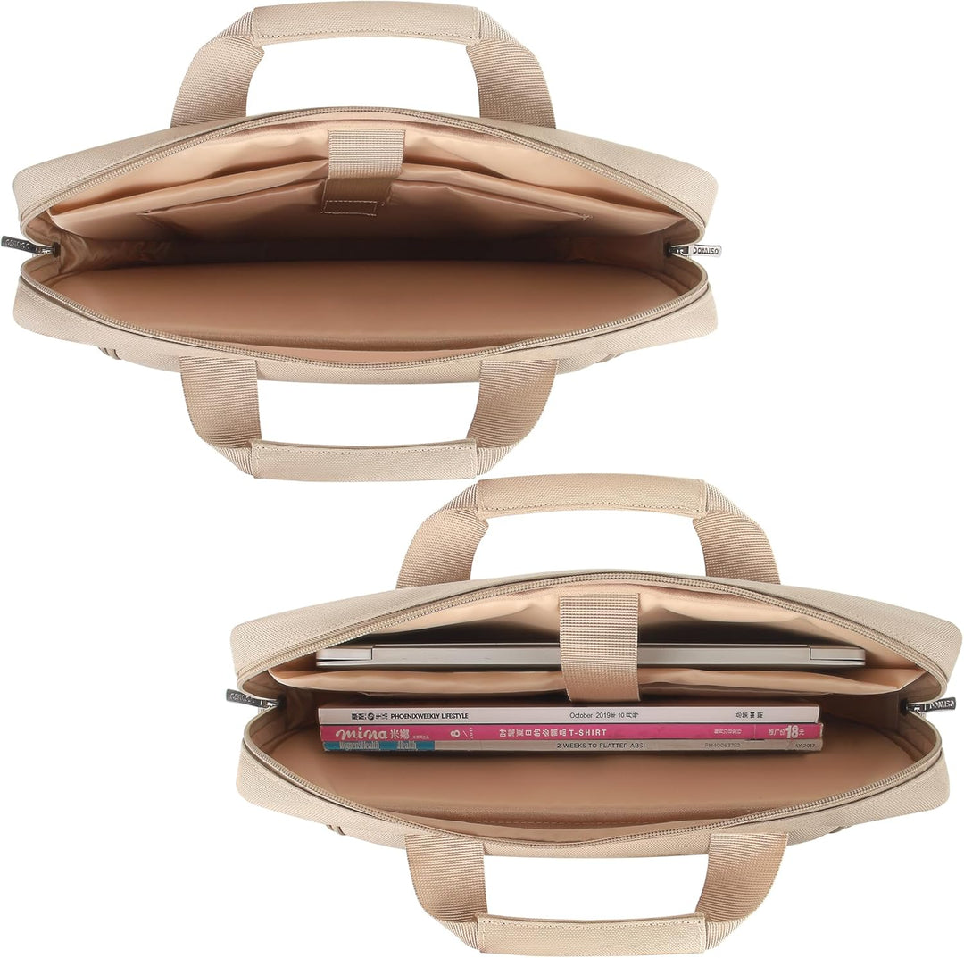 DOMISO Laptoptasche 15-15,6 Zoll Wasserdicht Laptop Tasche Aktentasche Schultertasche Notebooktasche