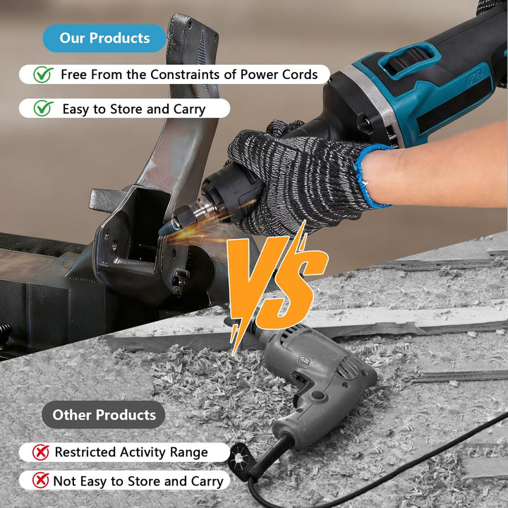 Akku Geradschleifer Kompatibel mit Makita 18V Batterie, Professional Multifunktionswerkzeug Brushles