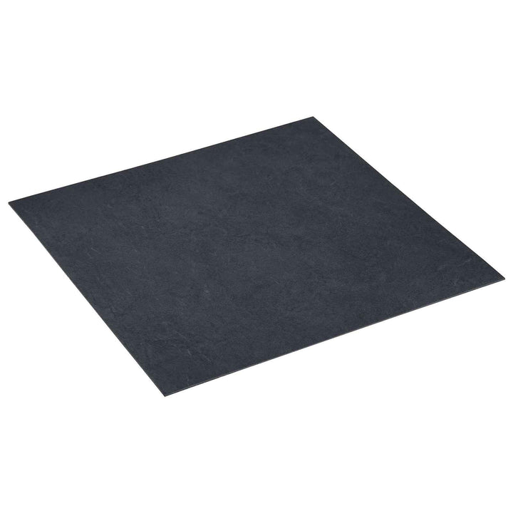 Selbstklebende Bodenplanken aus PVC 30,5 x 30,5 cm 20 Stück Schwarz Marmor quadratisch für Wohnzimme