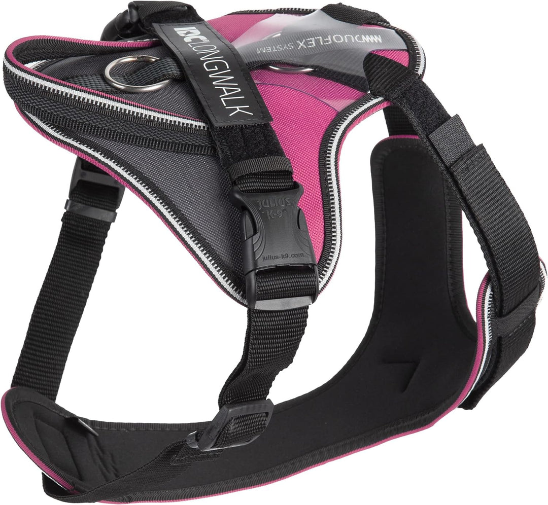 IDC Longwalk Geschirr, Rosa-Grau, Grösse: XL Rosa-Grau XL, Rosa-Grau XL