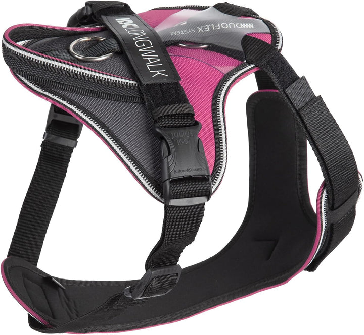 IDC Longwalk Geschirr, Rosa-Grau, Grösse: XL Rosa-Grau XL, Rosa-Grau XL