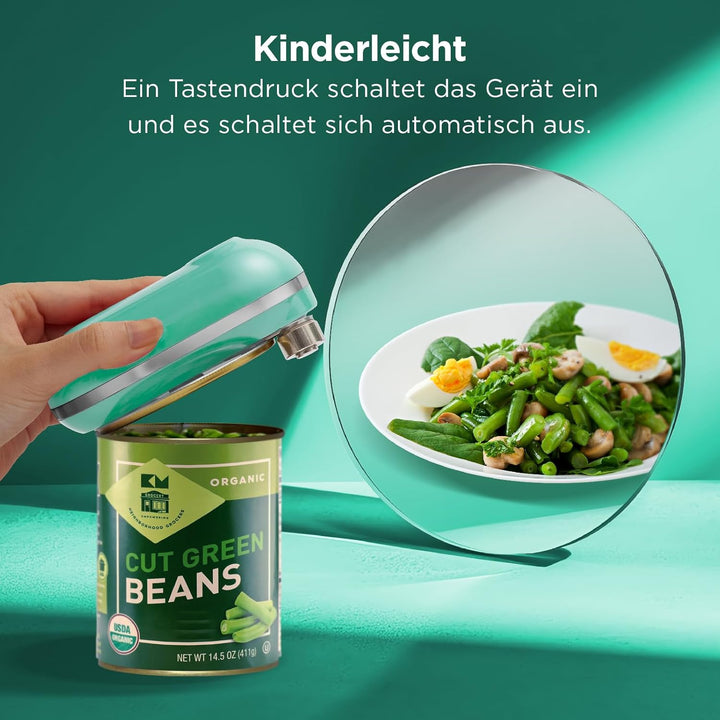 Kitchen Mama Mini Plus Wiederaufladbarer elektrischer Dosenöffner: Kompakt, Aufladen über Typ-C Lade