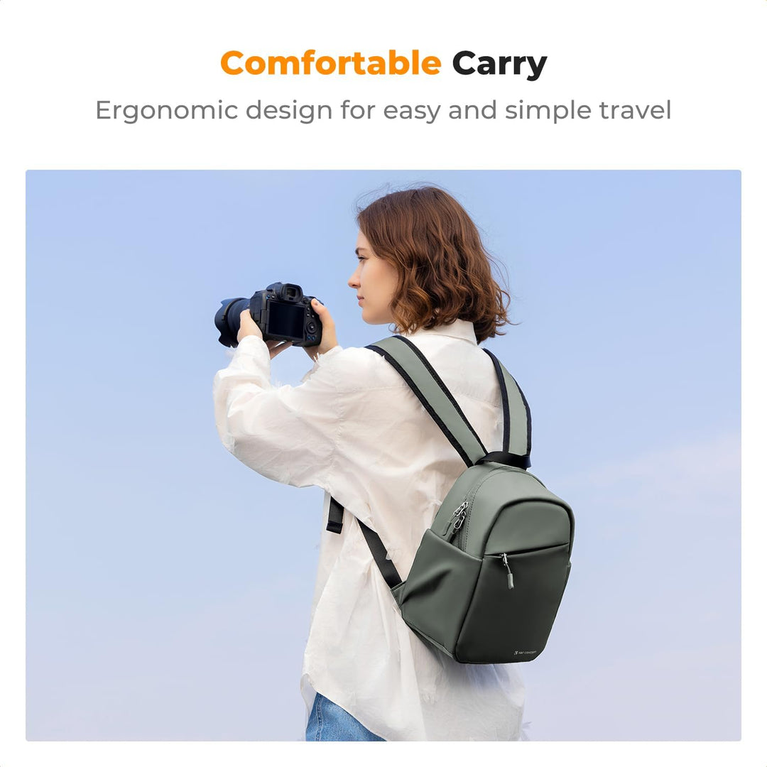 K&F CONCEPT Täglicher Kamerarucksack, Fotorucksack Klein Tragbar mit Verstellbarem Schultergurt für