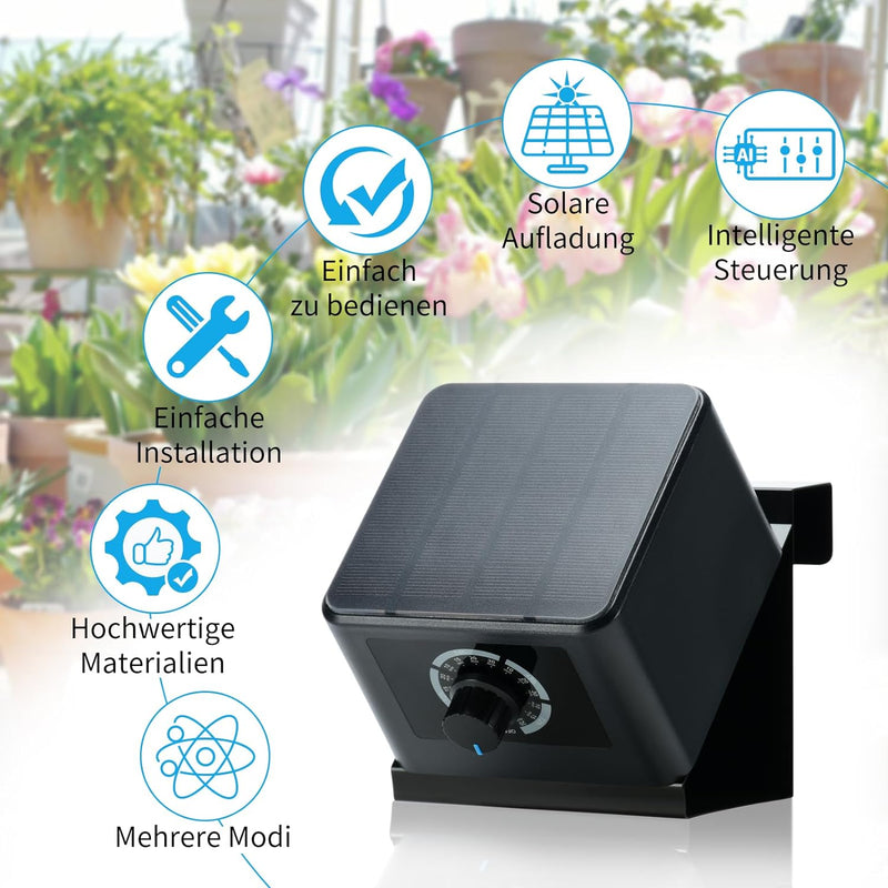 Briidea Solar Bewässerungssystem, Garten Bewässerungssystem, Solarenergie, Mit 30 Fuss (9,14 Meter)